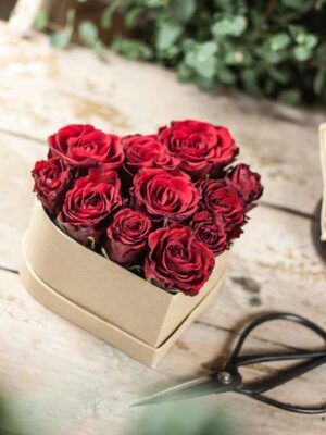 Rosenbox - Herz - DIY-Set zum Selbermachen