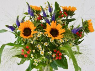 Sonnenblumenstrauß – 5 Ideen für Beiwerk-Kombinationen