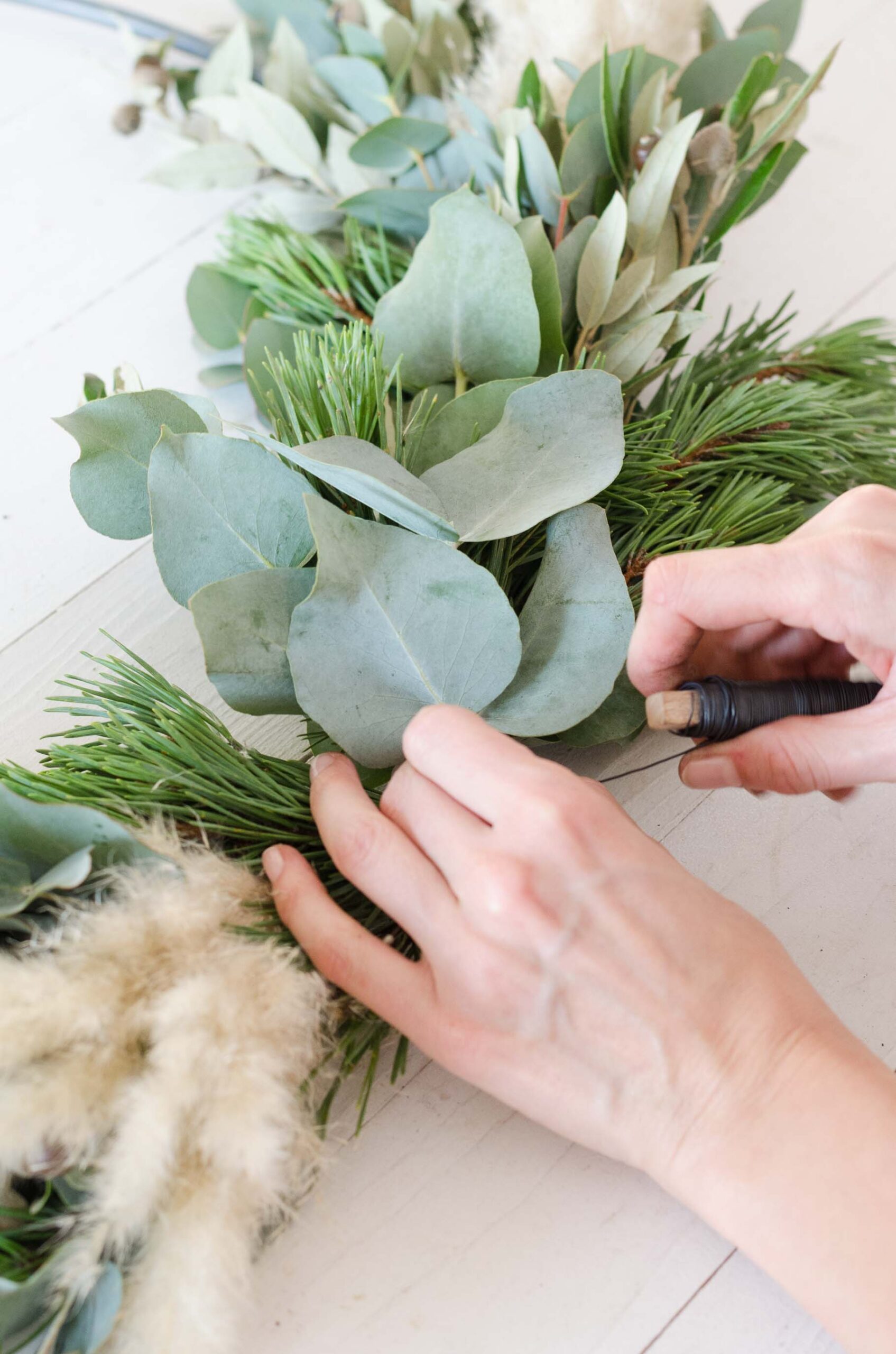 Advent_Boho_Kranz_DIY_Eukalyptus Cinerea