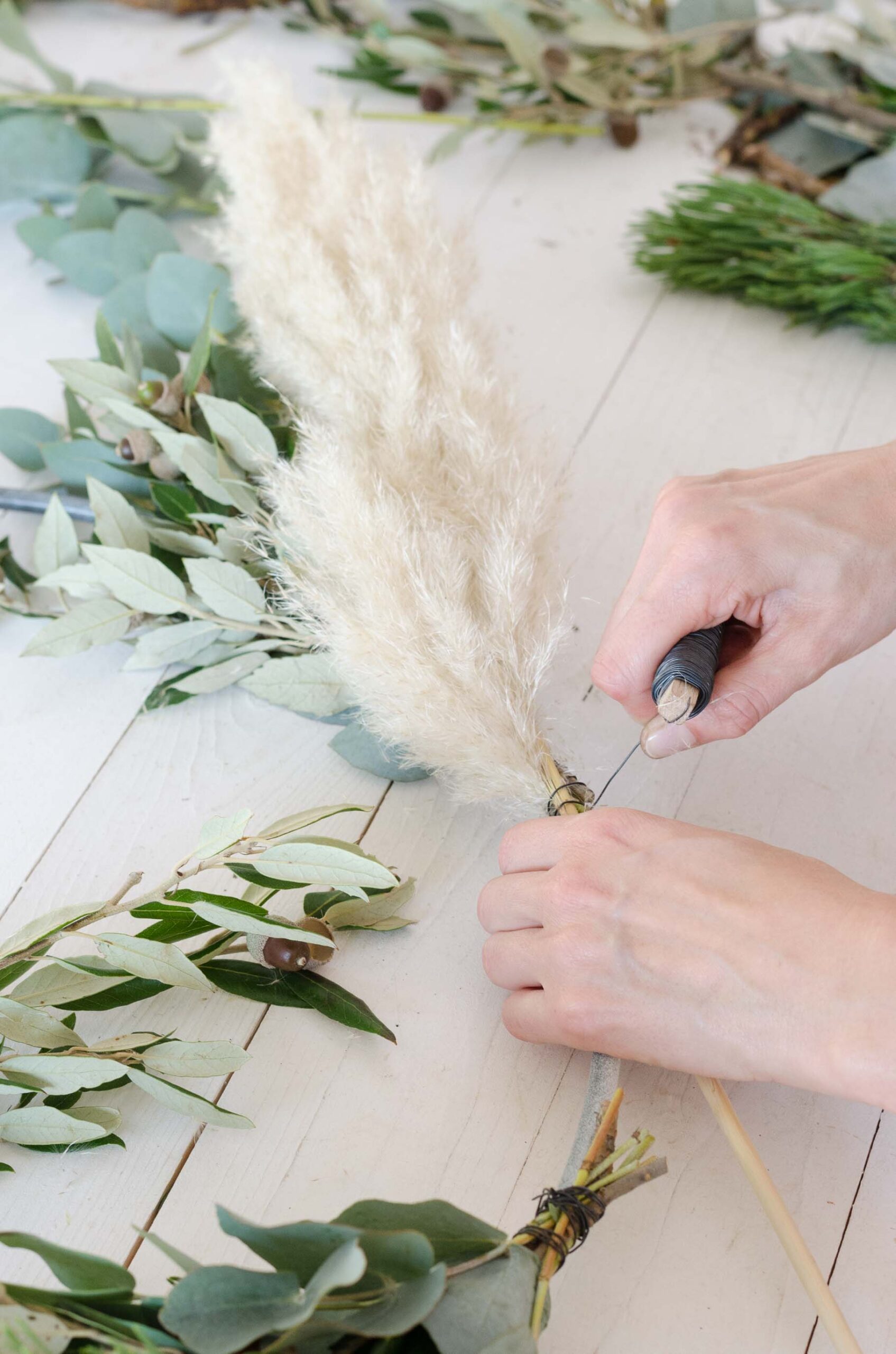 Advent_Boho_Kranz_DIY_Pampasgras binden