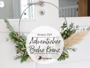 Adventlichen Boho-Kranz selbst binden – Weihnachtsdeko für die Wohnung