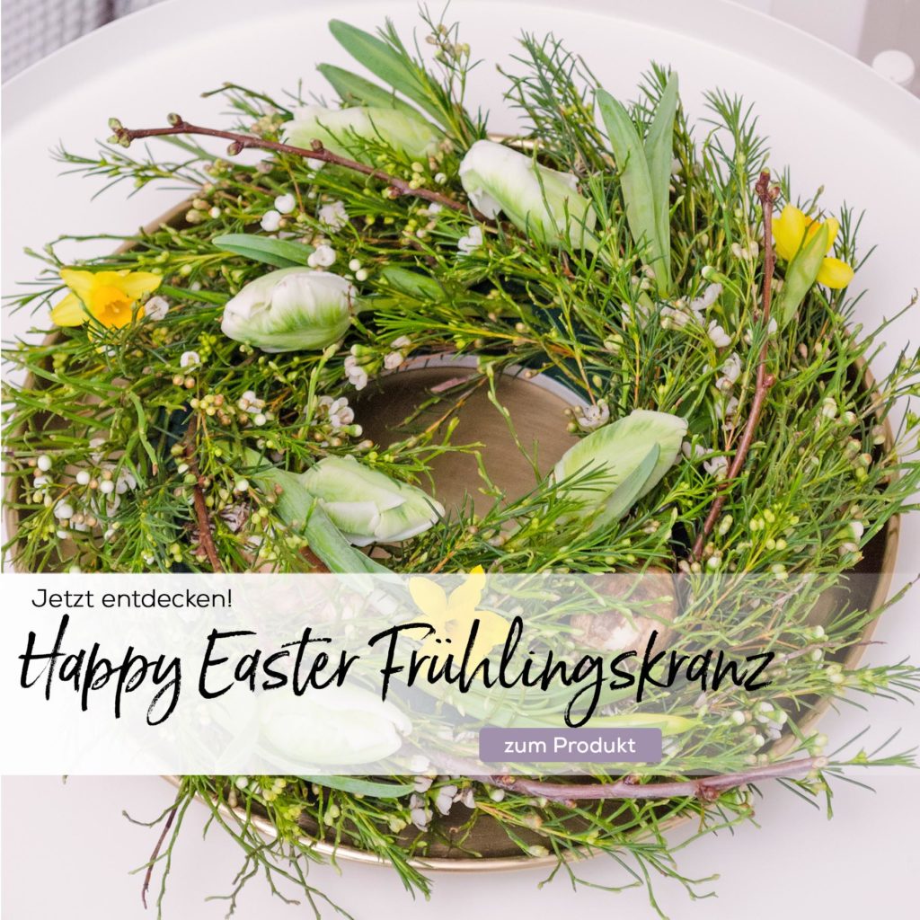 Happy Easter Frühlingskranz – Kranz-DIY für die Frühlings- und Osterzeit