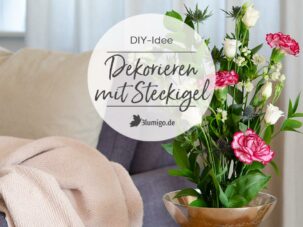 DIY-Dekoration mit einem Steckigel – Nachhaltige floristische Techniken Teil 3