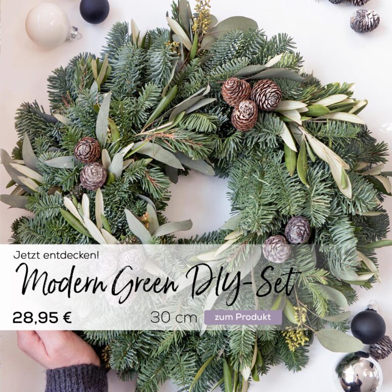 Modern Green - Adventskranz DIY-Set Inkl. Kerzen Un Produktbild-Vorschau 2