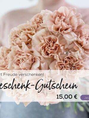 Geschenkgutschein - Erhalt per E-Mail - 15,00 €
